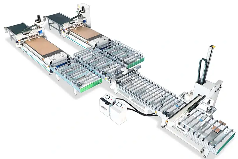 2025 Best CNC Router Furniture Production Line One-To-Two for Sale
