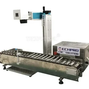 Mopa Laser Marking Machine with Conveyor for Pen Marking