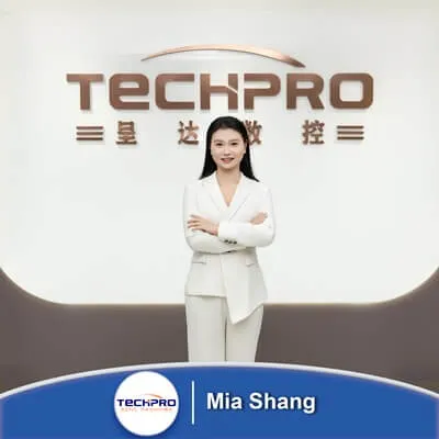 TechPro employees gathered for a group photo outside our CNC machine factory